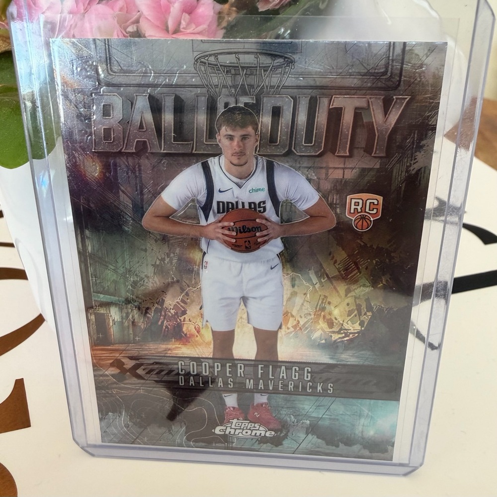 Cooper Flag 2025 Topps Chrome Ball of Duty Insert. BD-21 Rookie Card